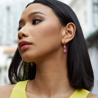 Hoi An Earrings - Wisteria Purple