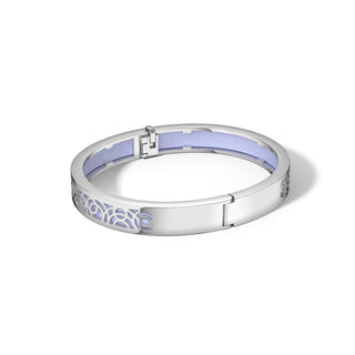 Shophouse Mauve Monsoon Ripples - Extra Slim Bangle Rhodium