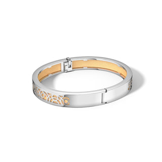 Shophouse Vanilla Monsoon Ripples - Extra Slim Bangle Rhodium