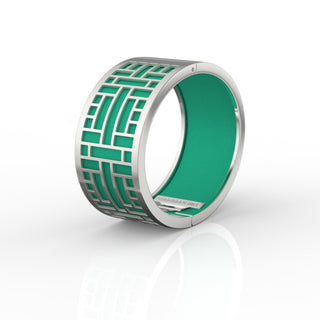 Python Green Huế - Wide Bangle