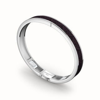Kopi-O Brown Edge Bangle - Sterling Silver