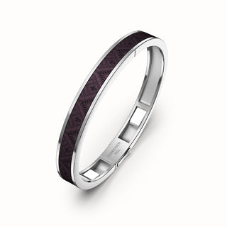Kopi-O Brown Edge Bangle - Sterling Silver