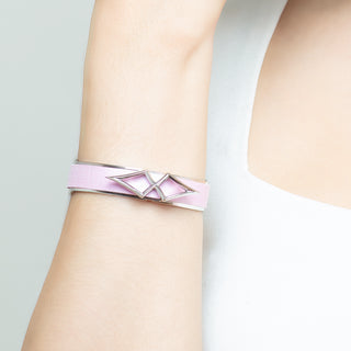 Frangipani Pink BKK Twin Star - Silk Cuff