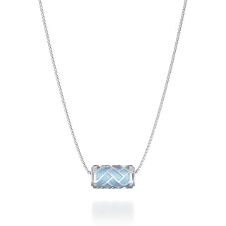 Gazebo Blue Huế - Silk Pendant - Sterling Silver