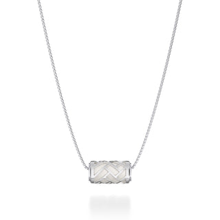 Lychee White Huế - Silk Pendant - Sterling Silver