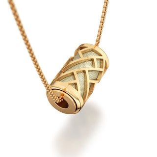 Shophouse Olive Huế - Silk Pendant - Gold Vermeil