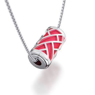 Dragonfruit Pink Huế - Silk Pendant - Sterling Silver