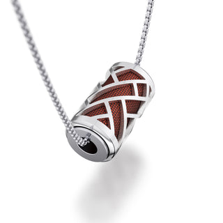 Mangosteen Red Huế - Silk Pendant - Sterling Silver