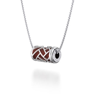 Mangosteen Red Huế - Silk Pendant - Sterling Silver