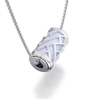 Shophouse Mauve Huế - Silk Pendant - Sterling Silver