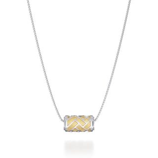 Shophouse Vanilla Huế - Silk Pendant - Sterling Silver