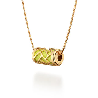 Pomelo Green Huế - Silk Pendant - Gold Vermeil