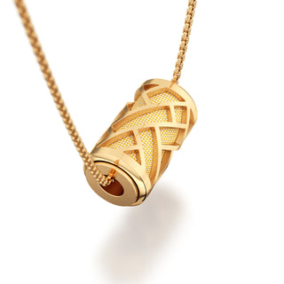 Shophouse Vanilla Huế - Silk Pendant - Gold Vermeil