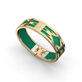 Python Green Ikat - Slim Bangle