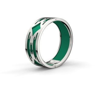 Python Green Ikat - Slim Bangle