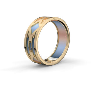 Sunrise Glow Ikat - Slim Bangle