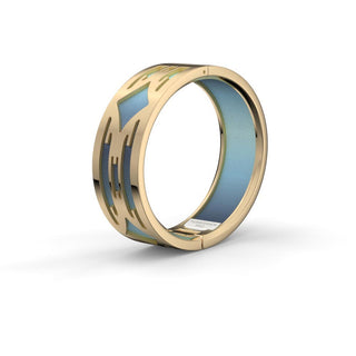Wave Glow Ikat - Slim Bangle
