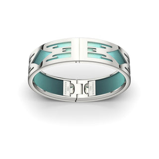 Teal Glow Ikat - Slim Bangle