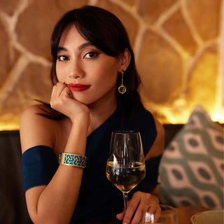 Peacock Green Iskandar - Wide Bangle