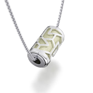 Shophouse Olive Iskandar- Silk Pendant - Sterling Silver