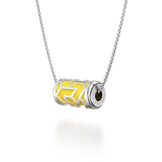 Pineapple Yellow Iskandar- Silk Pendant - Sterling Silver