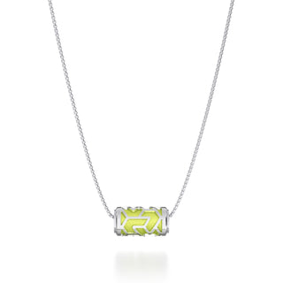 Pomelo Green Iskandar- Silk Pendant - Sterling Silver