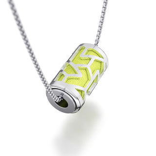 Pomelo Green Iskandar- Silk Pendant - Sterling Silver