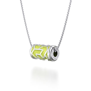 Pomelo Green Iskandar- Silk Pendant - Sterling Silver