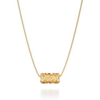 Shophouse Vanilla Iskandar- Silk Pendant - Gold Vermeil