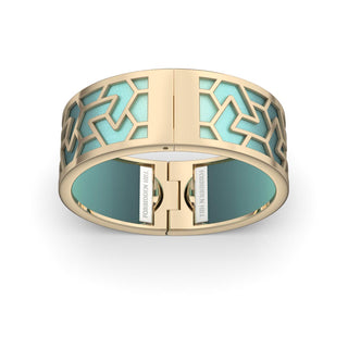 Teal Glow Iskandar - Wide Bangle