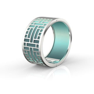 Teal Glow Huế - Wide Bangle
