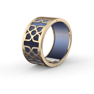 Ocean Glow Lotus - Wide Bangle