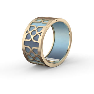 Wave Glow Lotus - Wide Bangle
