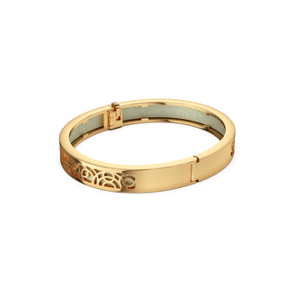 Shophouse Olive Monsoon Ripples - Extra Slim Bangle Gold