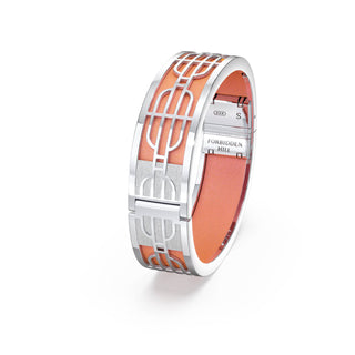 Crossandra Orange Nanyang Dream - Slim Bangle - Sterling Silver