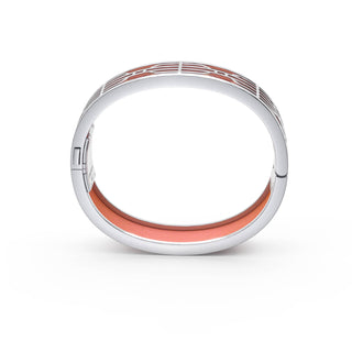 Crossandra Orange Nanyang Dream - Slim Bangle - Sterling Silver