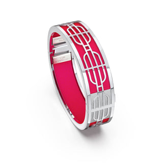 Dragonfruit Pink Nanyang Dream - Slim Bangle - Sterling Silver