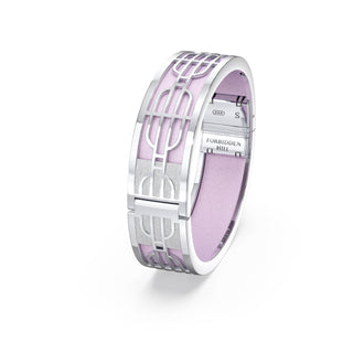 Frangipani Pink Nanyang Dream - Slim Bangle - Sterling Silver