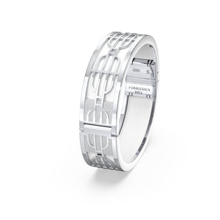 Lychee White Nanyang Dream - Slim Bangle - Sterling Silver