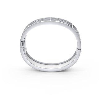 Lychee White Nanyang Dream - Slim Bangle - Sterling Silver