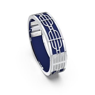 Midnight Blue Nanyang Dream - Slim Bangle - Sterling Silver