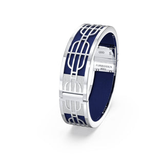 Midnight Blue Nanyang Dream - Slim Bangle - Sterling Silver