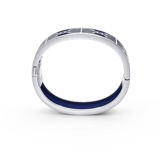 Midnight Blue Nanyang Dream - Slim Bangle - Sterling Silver