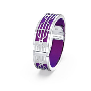 Orchid Purple Nanyang Dream - Slim Bangle - Sterling Silver