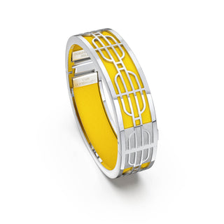 Pineapple Yellow Nanyang Dream - Slim Bangle - Sterling Silver