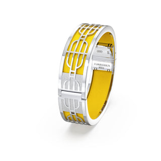 Pineapple Yellow Nanyang Dream - Slim Bangle - Sterling Silver