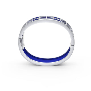 Royal Blue Nanyang Dream - Slim Bangle - Sterling Silver
