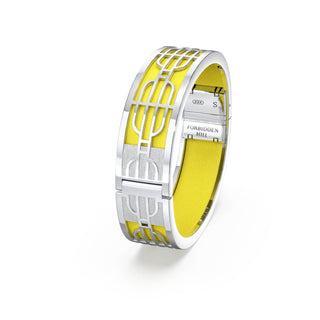 Starfruit Yellow Nanyang Dream - Slim Bangle - Sterling Silver