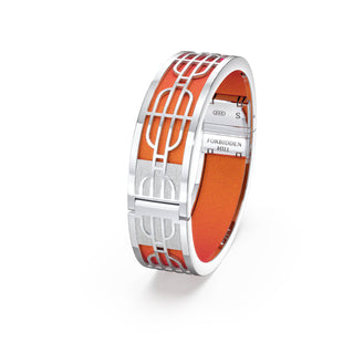 Sunset Orange Nanyang Dream - Slim Bangle - Sterling Silver