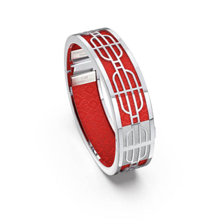 Dragon Red Nanyang Dream - Slim Bangle - Sterling Silver